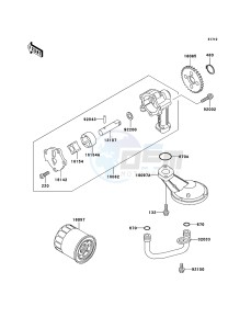 KLE500 KLE500B6F GB XX (EU ME A(FRICA) drawing Oil Pump