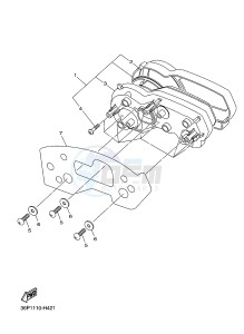 XJ6SA 600 DIVERSION (S-TYPE, ABS) (36D8 36DA) drawing METER