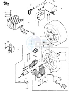 KE 100 A [KE100] (A9-A10) [KE100] drawing IGNITION_GENERATOR_REGULATOR