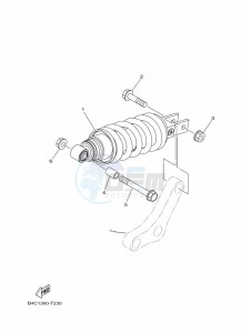 MT-07 ABS MTN690-A (B4C9) drawing REAR SUSPENSION