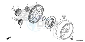 NC700SDC drawing STARTING CLUTCH