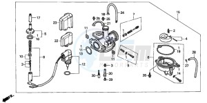 SFX50MM drawing CARBURETOR