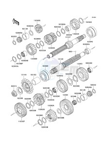 ZR 1000 B [Z1000 EUROPEAN] (B7F-B9F) 0B9F drawing TRANSMISSION