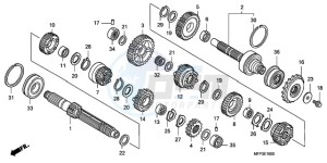 CB1300SA9 UK - (E / ABS BCT MKH MME TWO) drawing TRANSMISSION