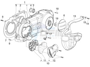 Beverly 250 Tourer (USA) USA drawing Crankcase cover - Crankcase cooling