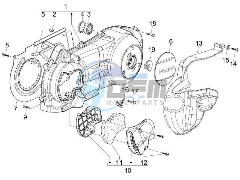 Crankcase cover - Crankcase cooling