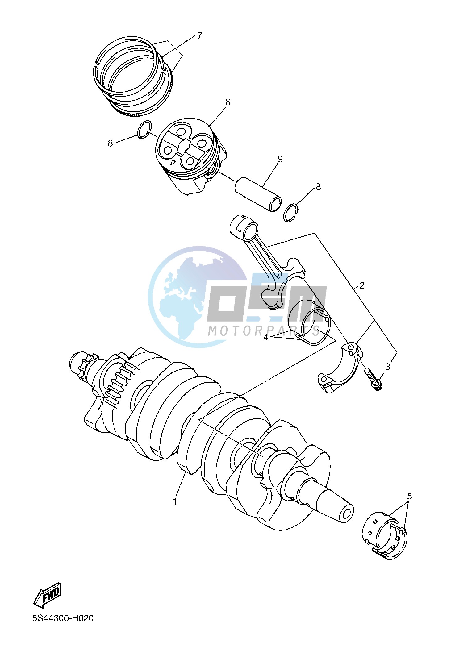 CRANKSHAFT & PISTON