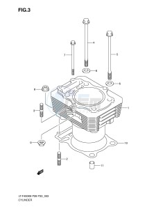 LT-F400 (P28-P33) drawing CYLINDER