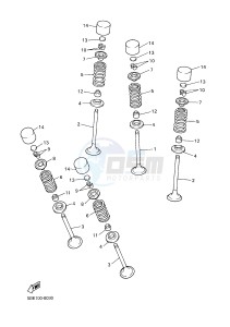 WR450F (1DXK) drawing VALVE