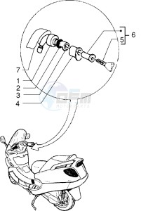 X9 125 drawing Key operated switch