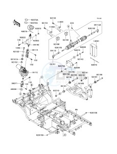 KAF 620 S [MULE 4010 TRANS4X4 HARDWOODS GREEN HD] (S9F-SAF) SAF drawing FRAME