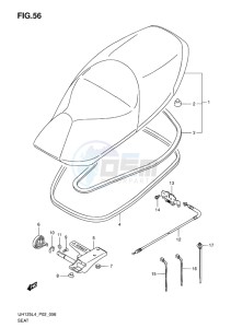 UH125 BURGMAN EU drawing SEAT