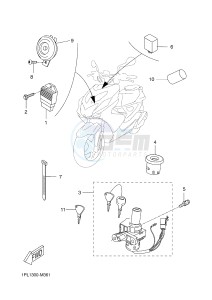 NS50N AEROX NAKED (1PL1 1PL1 1PL1) drawing ELECTRICAL 1