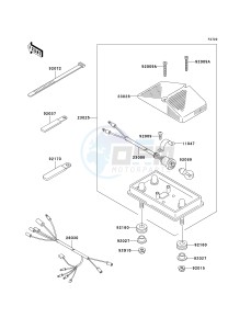 KDX200 H (H6F) 80 H6F drawing TAILLIGHT-- S- -