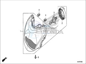 NSC110MPDH UK - (E) drawing HEADLIGHT