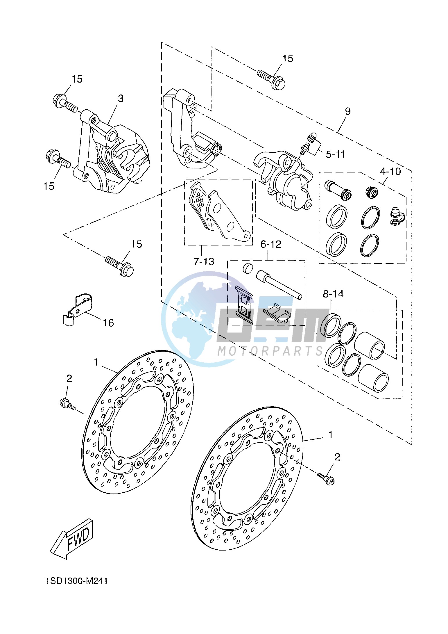 FRONT BRAKE CALIPER