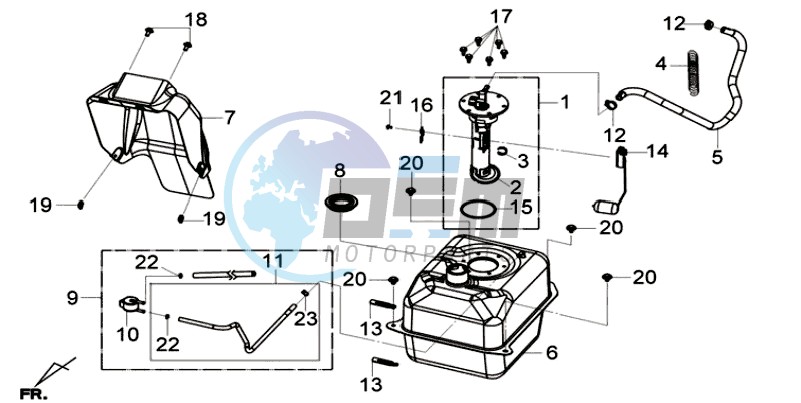 GAS TANK -  PETROL VALVE