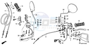 XL1000VB drawing HANDLE LEVER/SWITCH/CABLE