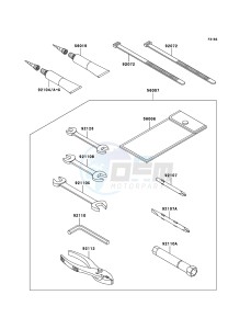 JET SKI ULTRA LX JT1500G9F EU drawing Owner's Tools