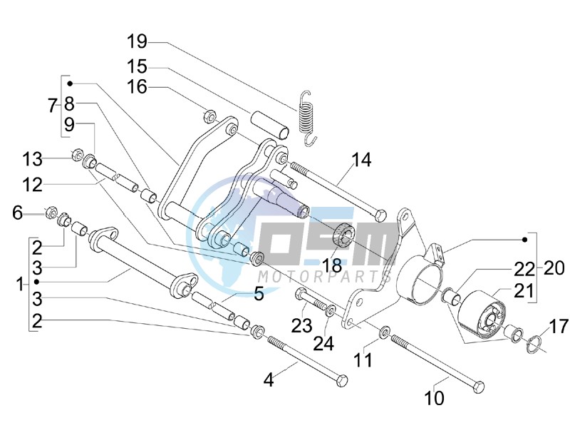 Swinging arm