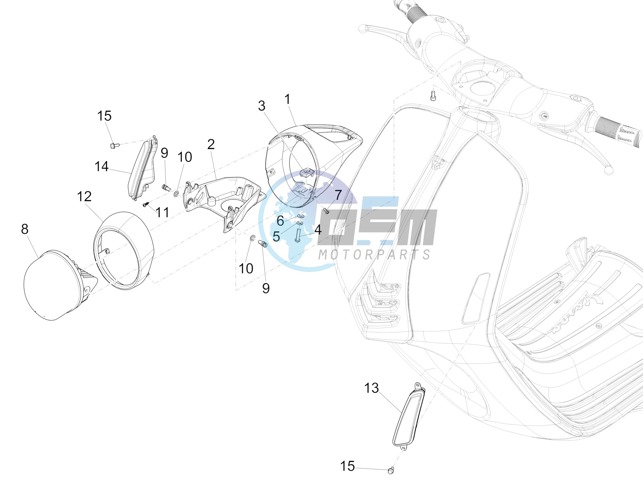 Front headlamps - Turn signal lamps