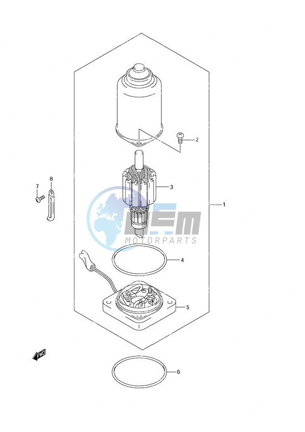 PTT Motor Remote Control w/Power Tilt