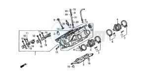 ST1100 drawing RIGHT CYLINDER HEAD