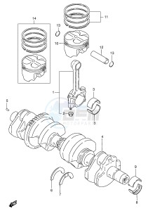 GSX750F (E4) drawing CRANKSHAFT