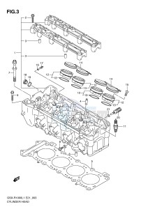 GSX-R1000 (E21) drawing CYLINDER HEAD