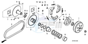 SCV100F9 Turkey - (TU) drawing DRIVEN FACE