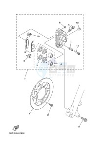 TT-R125 TT-R125LWE (19CT 19CU) drawing FRONT BRAKE CALIPER