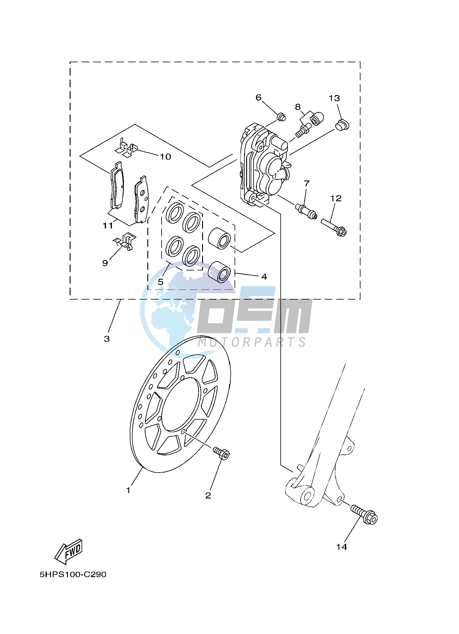 FRONT BRAKE CALIPER