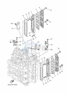 F250HETU drawing CYLINDER-AND-CRANKCASE-3