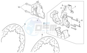 RSV 2 1000 drawing Front brake caliper