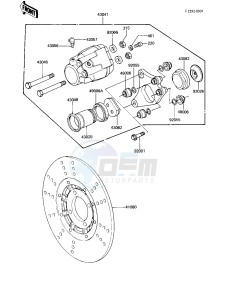 KZ 440 A [LTD] (A2-A4) [LTD] drawing FRONT BRAKE -- KZ440-A2_A3- -