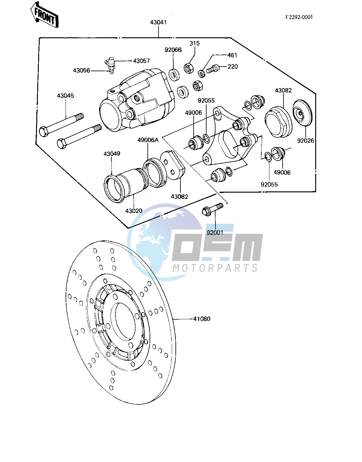 FRONT BRAKE -- KZ440-A2_A3- -