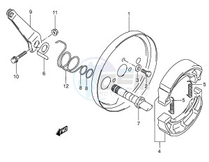 LT-F160 (P24) drawing FRONT WHEEL BRAKE