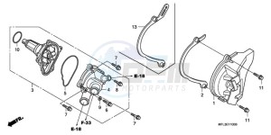 CBR1000RR9 UK - (E / MKH MME TRI) drawing WATER PUMP