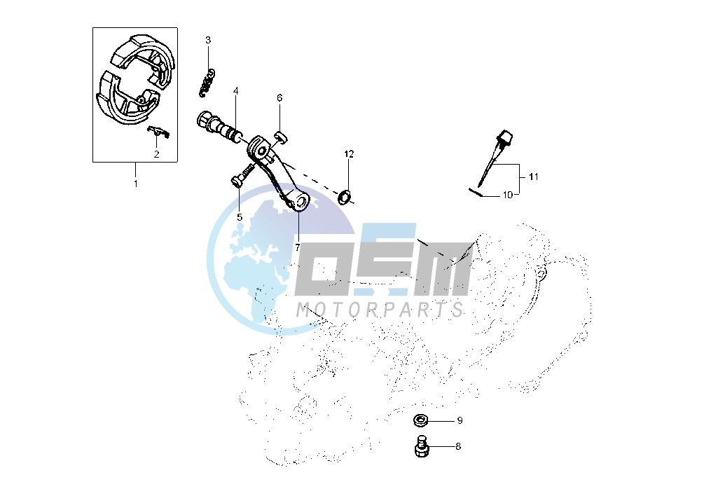 Rear brake shoes AIR