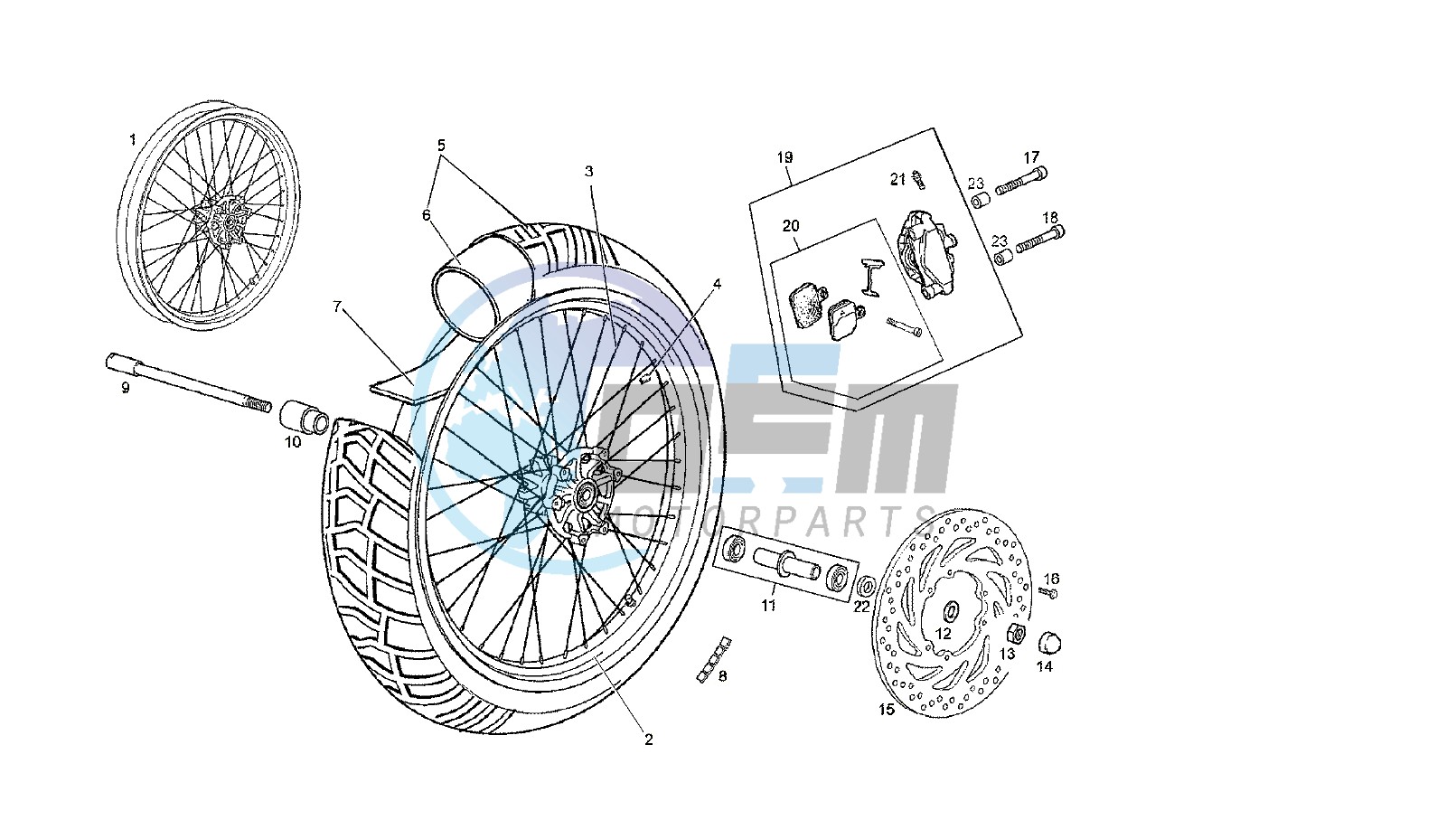 FRONT WHEEL SENDA SM