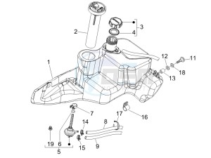 Fly 50 4t drawing Fuel Tank