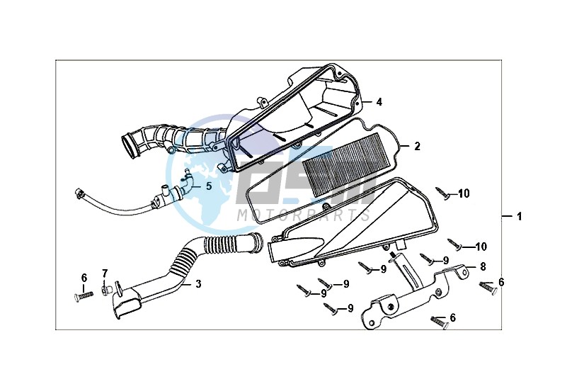 AIR CLEANER / FIDDLE II 50 (25 KM/H) (AF05W4-NL) (E4) (L8-M0)