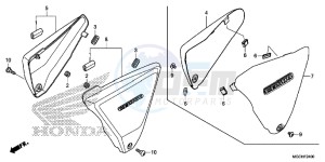 CB1100NAH UK - (E) drawing SIDE COVER