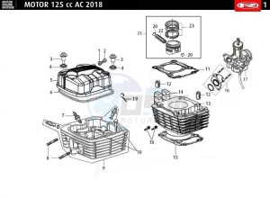 MRT-125-E4-AC-SM-BLACK drawing CYLINDER HEAD - CYLINDER