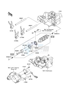 VN1700_CLASSIC_ABS VN1700FEF GB XX (EU ME A(FRICA) drawing Gear Change Drum/Shift Fork(s)