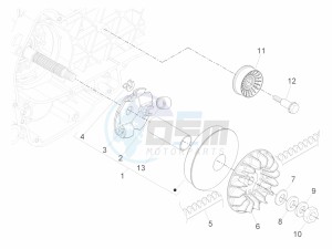 GTS 300 ie ABS (NAFTA) drawing Driving pulley