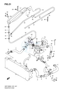 GSF-1250S ABS BANDIT EU drawing RADIATOR HOSE