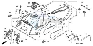 CB1000R9 Australia - (U) drawing FUEL TANK