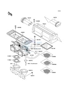 JET SKI 800 SX-R JS800A7F FR drawing Flame Arrester