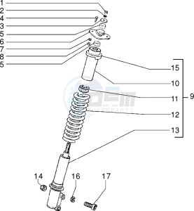 Sfera RST 80 drawing Front shock absorber